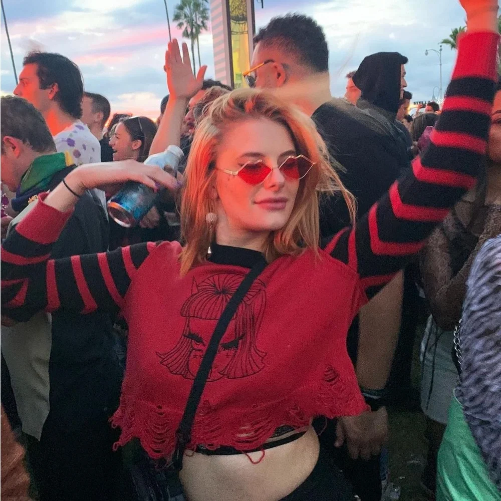 Valfré Lucy Devilish Knit Distressed Cropped Sweater - Picture 4 of 4